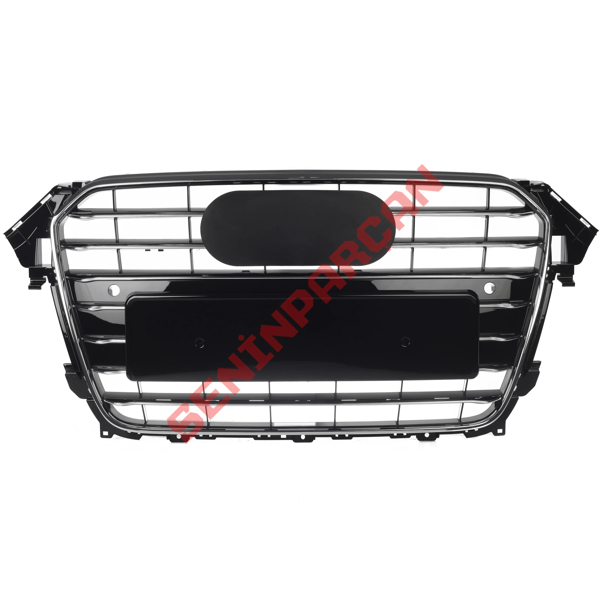 8K0853651E - PANJUR BÜYÜK PLAKALIK AUDI A4 PARLAK SİYAH 2012-15