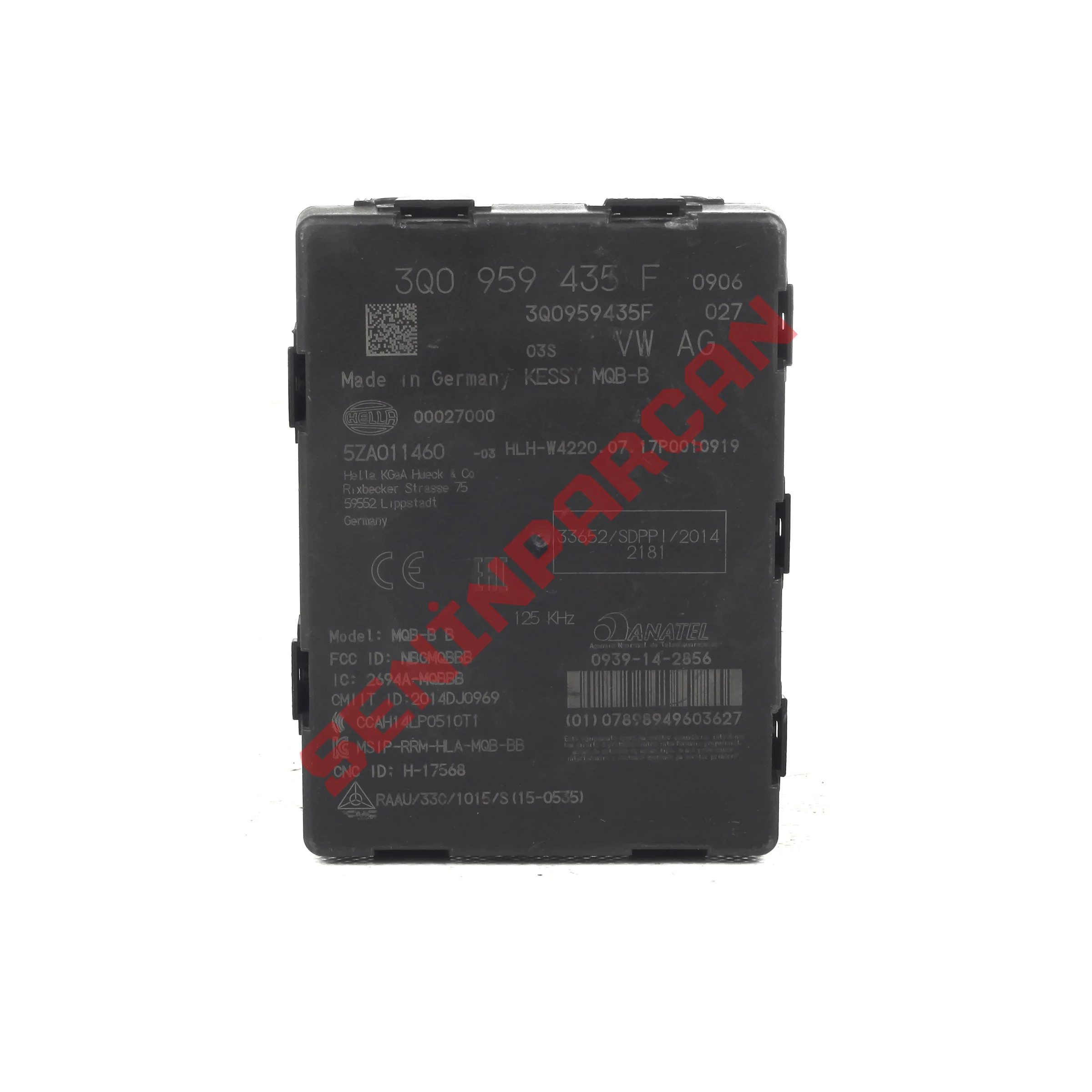 3Q0959435F - GİRİŞVEÇALIŞTIRMAİZNİ İÇİN KONTROL ÜNİTESİ