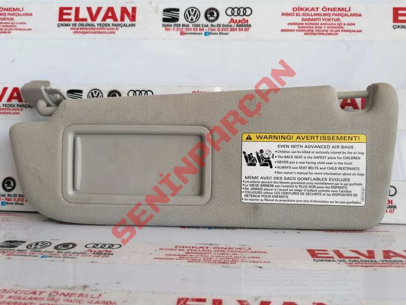 4G0857551 - AYDINLATMALI AYNA VE KORUYUCU.